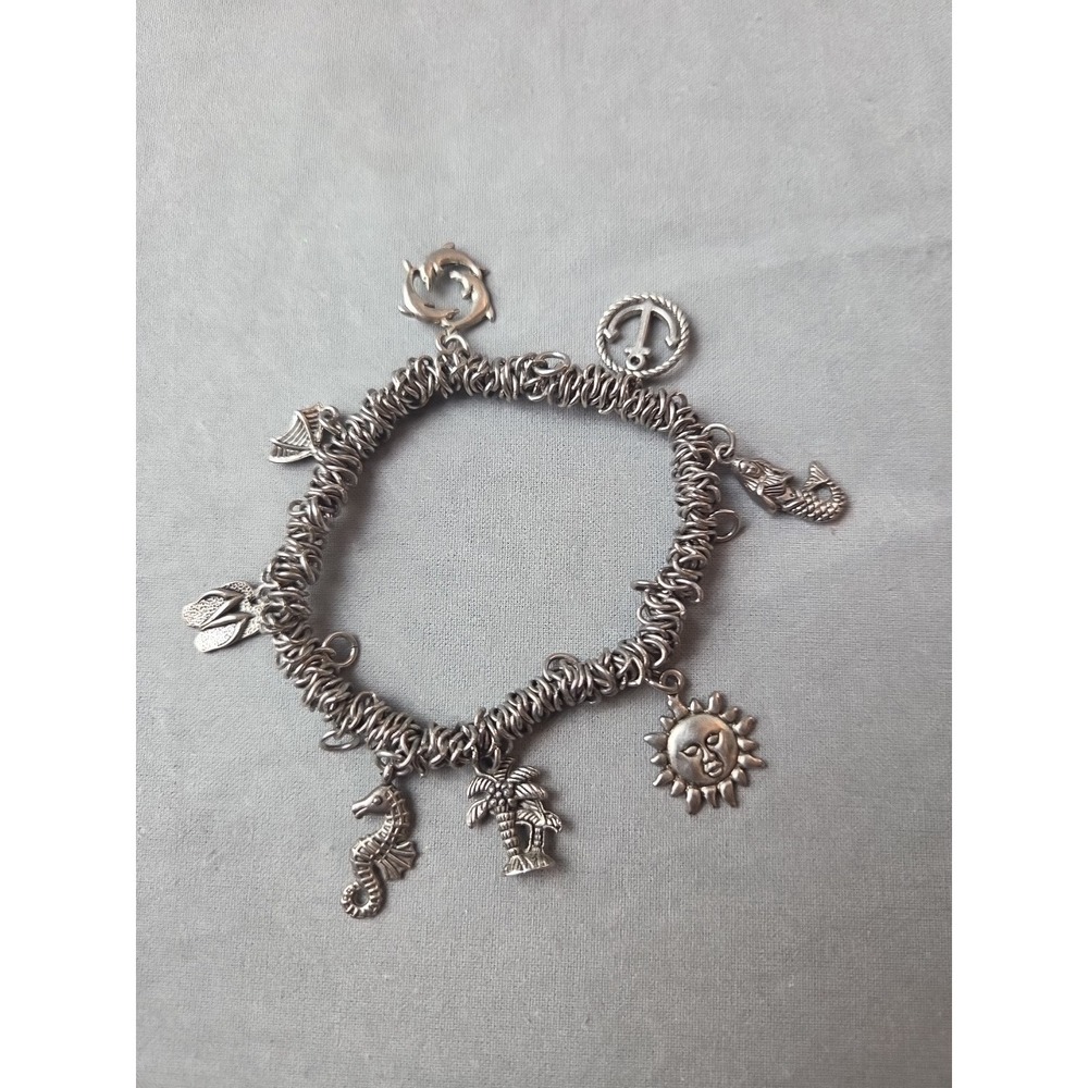 Thick‎ 8 Charm Bracelet Stretchy Nautical